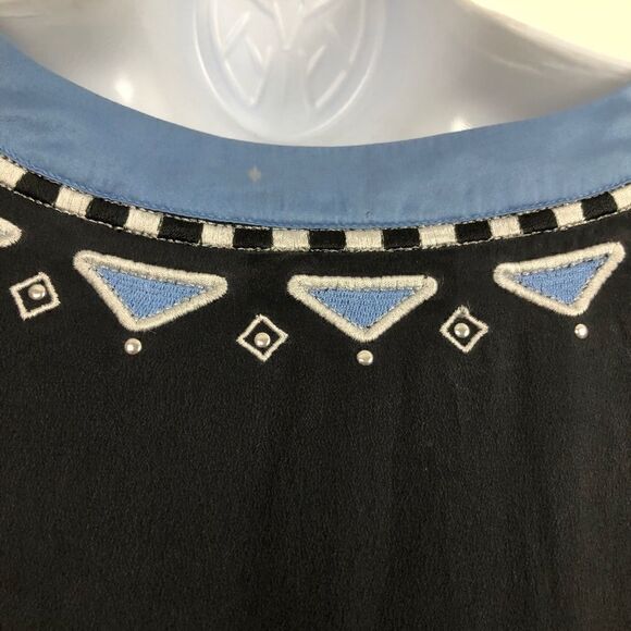 Bob Mackie Wearable Art Size M Black Tunic - Picture 6 of 8